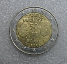 1701-020921 Frankrijk 2 euro 2013, 50 jaar verdrag Elisee