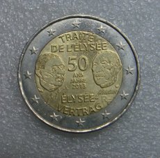 1701-020922 Frankrijk 2 euro 2013, 50 jaar verdrag Elisee