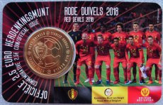 Belgie 2,50 euro 2018 coincard rode duivels (nl) 2 1/2 euro diables rouges